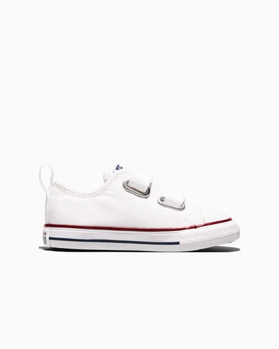 Chuck Taylor All Star Easy-On Canvas White/Garnet/Navy, Outer Side View