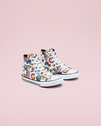 Nike x CONS Chuck Taylor All Star White/Black/Multi, Angled View