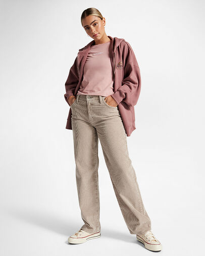 Blooming Full-Zip Hoodie Saddle, Back View