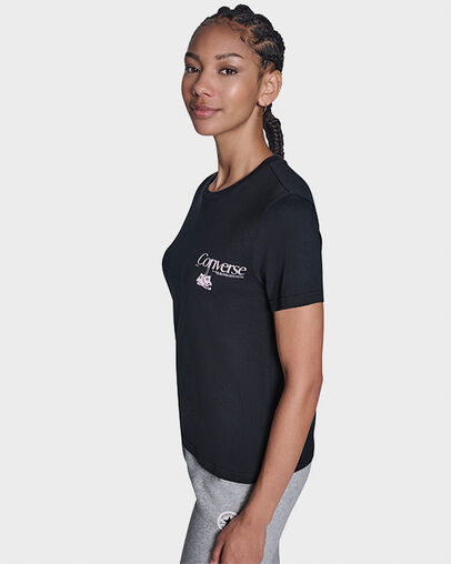 Hanging Shoes T-Shirt Converse Black, Back View