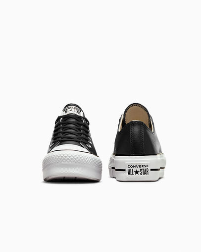 Chuck Taylor All Star Lift Platform Leather Black/Black/White