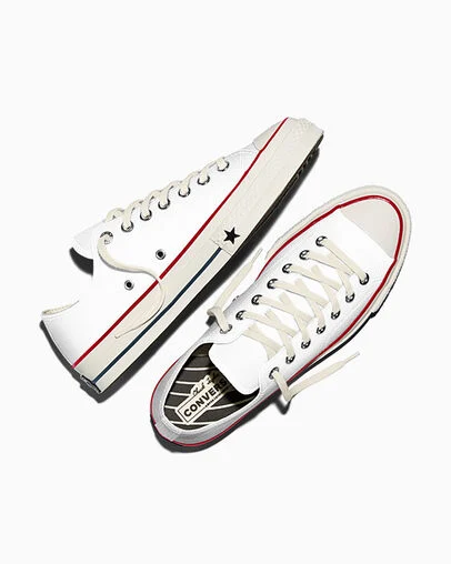 Chuck 70 X White/Garnet/Egret, Angled View