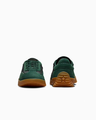 Converse Run Star Trainer With Swarovski® Crystals Deep Emerald/White/Multi, Heel View