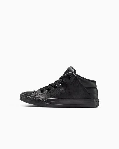 Chuck Taylor All Star Axel Leather Black/Black/Black, Inner Side View