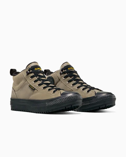 Chuck Taylor All Star Malden Street Water Repellent Boot Classic Taupe/Black, Top and Side View