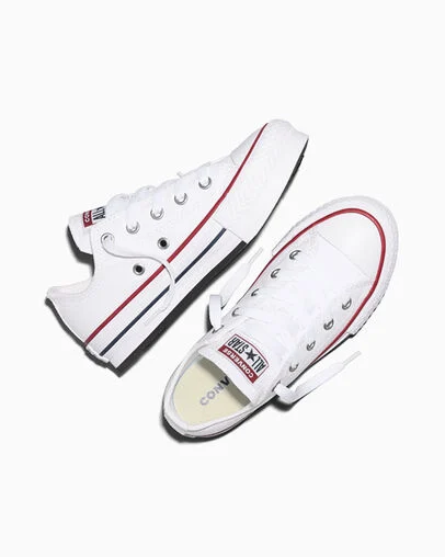 Chuck Taylor All Star EVA Lift Platform Canvas White/Garnet/Navy, Angled View