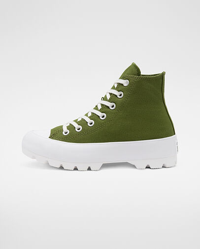 Lugged Seasonal Color Chuck Taylor All Star Cypress Green/Black/White