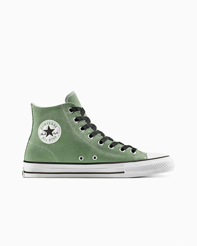 CONS Chuck Taylor All Star Pro Suede Foothill Green/Black/White, Outer Side View