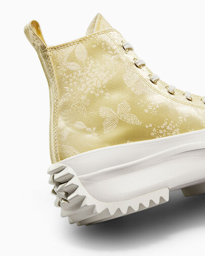 Run Star Hike Platform Golden Butterfly Lemon Drop/Vintage White/Egret, Detail Angle View