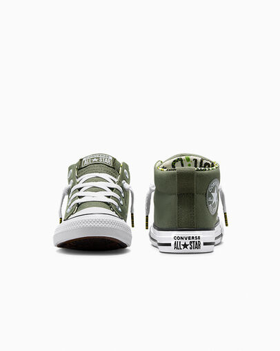 Chuck Taylor All Star Street Snake Lined Utility/White/Bitter Lemon, Heel View