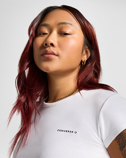 Ruched Crop Top White, Detail View