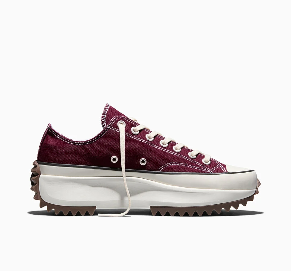 Run Star Hike Platform Canvas Dark Beetroot/White/Black