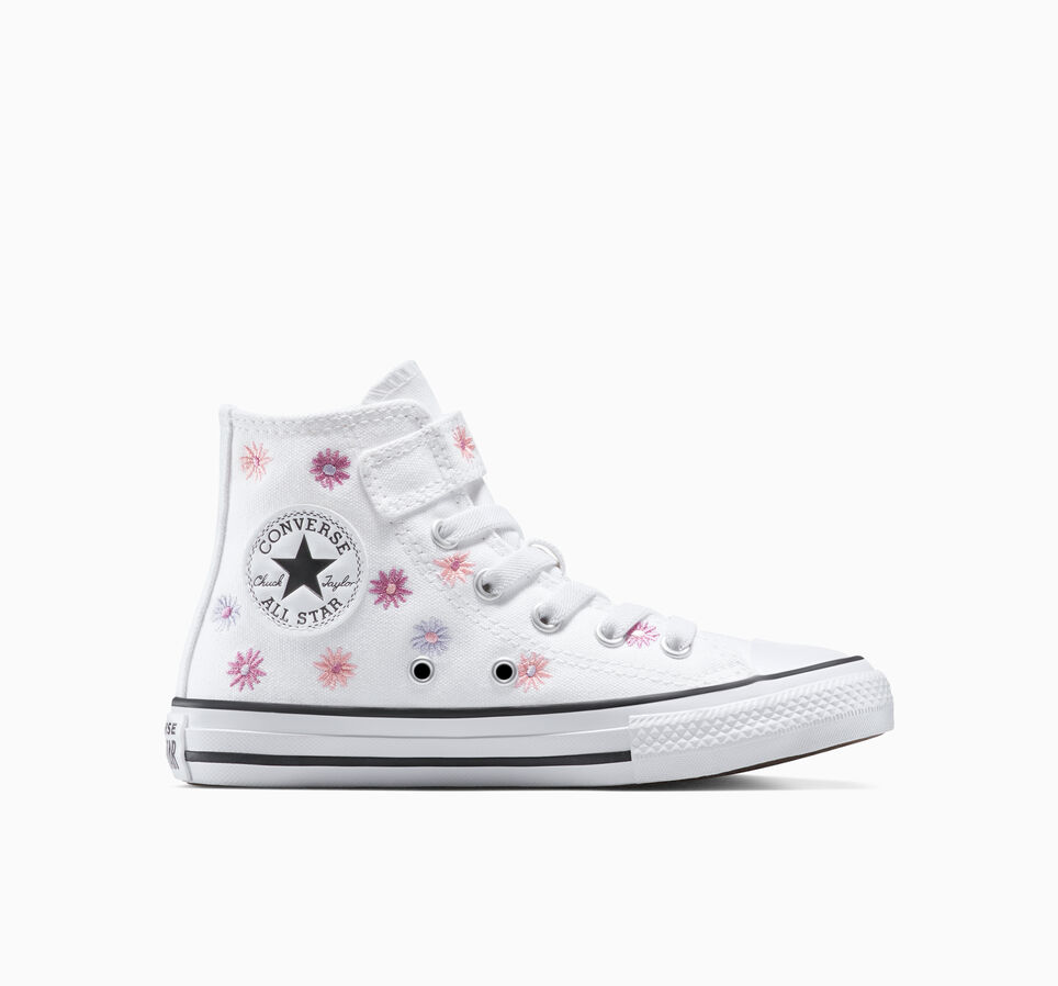 Chuck Taylor All Star Easy-On Allover Embroidered Florals White/Lt Jellyfish Jitter