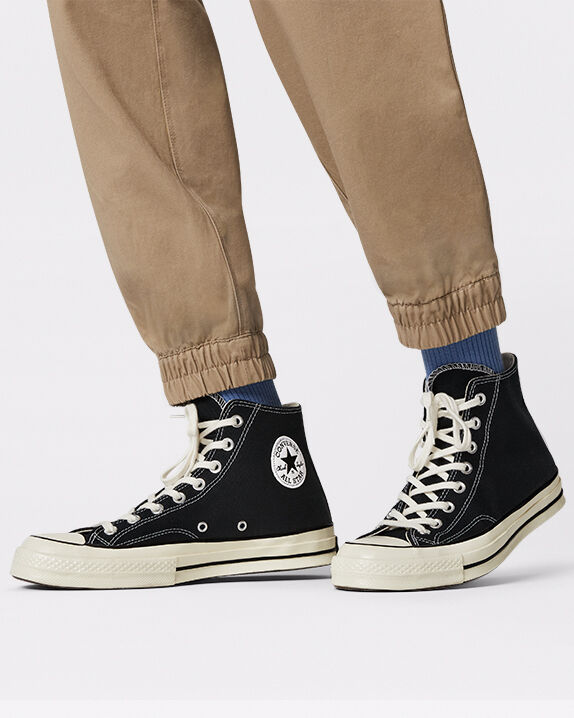 black converse shorts
