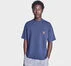 Brushed Cotton Box Patch T-Shirt Converse Navy