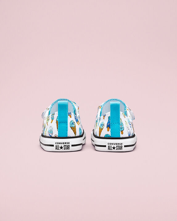 white velcro converse