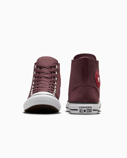 Chuck Taylor All Star Polyester & Suede Trail Mixed/Park Red/White, Heel View