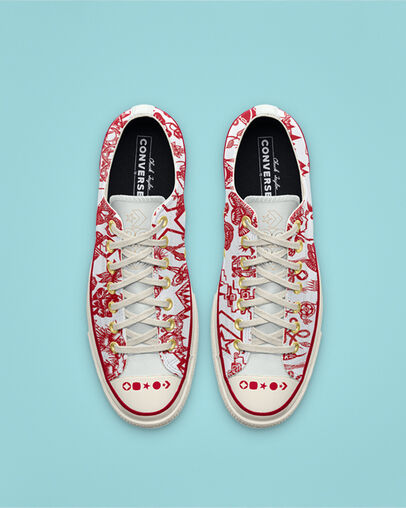 Custom Chinese New Year Chuck 70 Low Top red