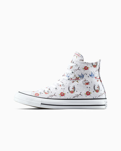 Chuck Taylor All Star Tattoos White/Black/Fire Drill, Inner Side View