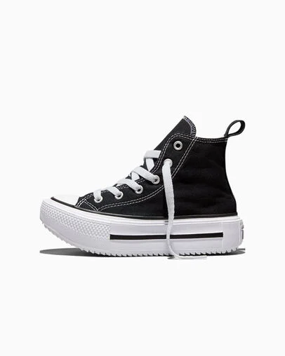 Chuck Taylor All Star Lift Double Stack Platform Black/White/Egret, Inner Side View