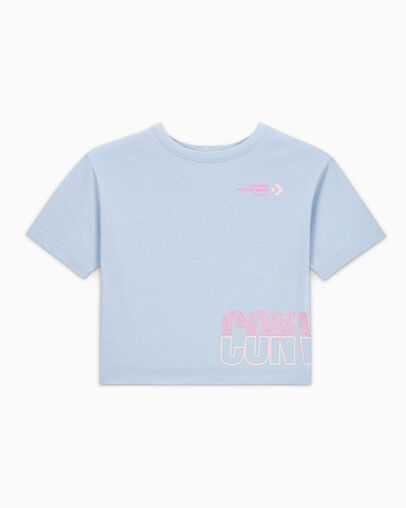 All Star Cropped Boxy T-Shirt Cloudy Daze Grey, Front View