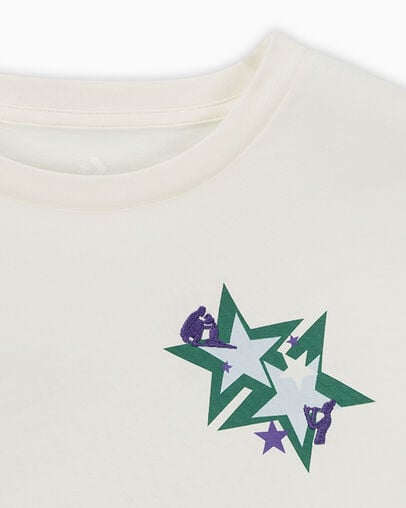 Black Joy T-Shirt Vintage White, Full Body View