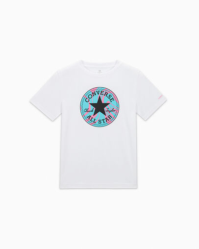 Chuck Taylor Swirl T-Shirt White, Front View