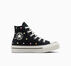 Chuck Taylor All Star Lift Embroidered Polka Dots Platform Black/Vintage White/Egret