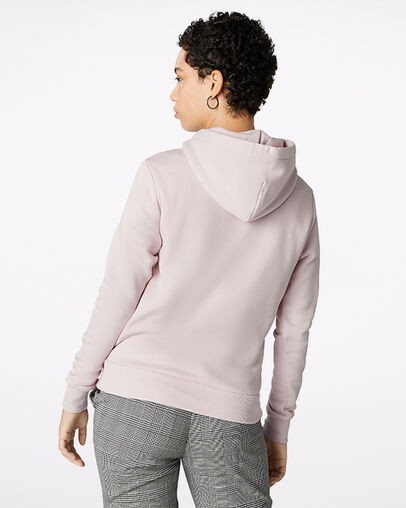 Star Chevron Embroidered Pullover Hoodie Barely Rose