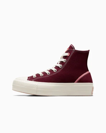 Chuck Taylor All Star Lift Mixed Material Deep Bordeaux/Egret, Inner Side View