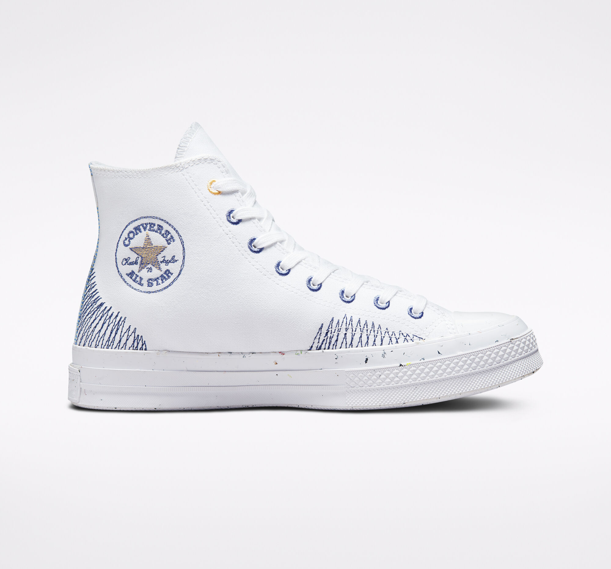 Converse Chuck 70 Stitched High Top (White Size 3) Unisex Shoes