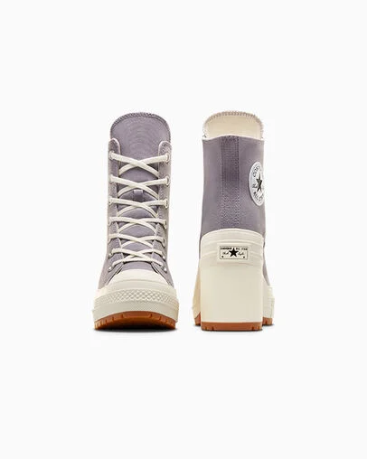 Chuck 70 De Luxe Heel Mauve Stone/Natural Ivory, Heel View