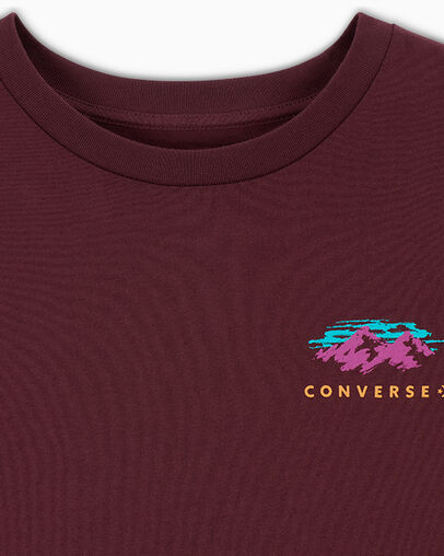 Abstract Mountain T-Shirt Bloodstone, Full Body View