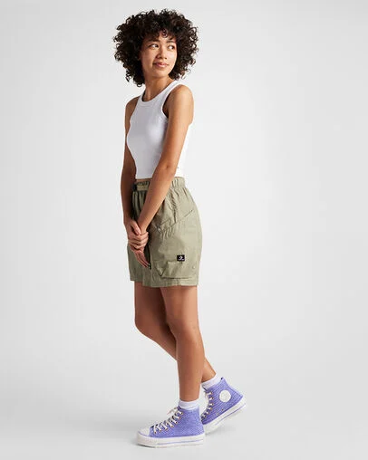 Chuck Taylor All Star Lift Platform Knit Violet Heat/Violet Heat/Egret, On Foot Shot 1