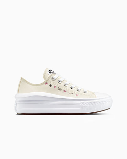Chuck Taylor All Star Move Platform Celestial Egret/White/Cactus Bud, Outer Side View