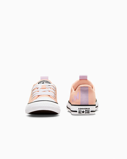Chuck Taylor All Star Butterflies Soft Peach/Grape Fizz/White, Heel View