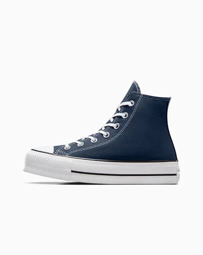 Chuck Taylor All Star Lift Platform Canvas Navy/White/Black, Inner Side View