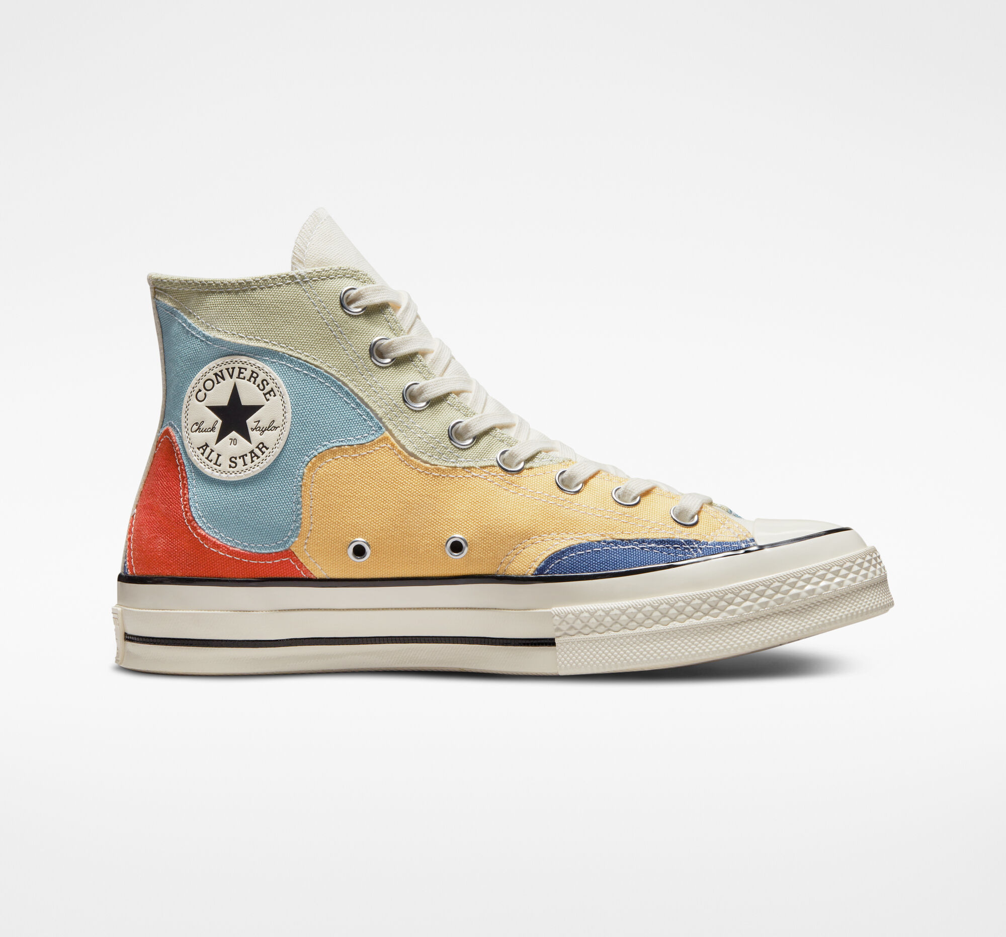 Chuck 70 Crafted Patchwork Unisex High Top Shoe. Converse.com
