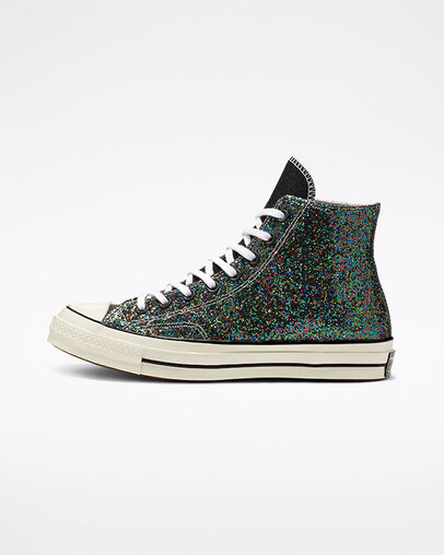 Converse x JW Anderson Glitter Chuck 70 High Top Black/White/Egret