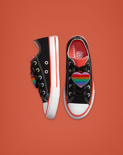 Converse x Millie Bobby Brown Chuck Taylor All Star Black/Mandarin Red/Pink Lady