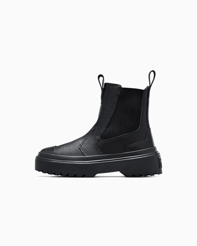 Chuck Taylor All Star Lugged Chelsea Boot Black/Black/Black, Inner Side View