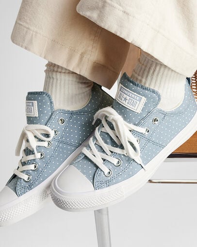 Chuck Taylor All Star Madison Polka Dots Wet Stone/Vintage White/White, Reflective View