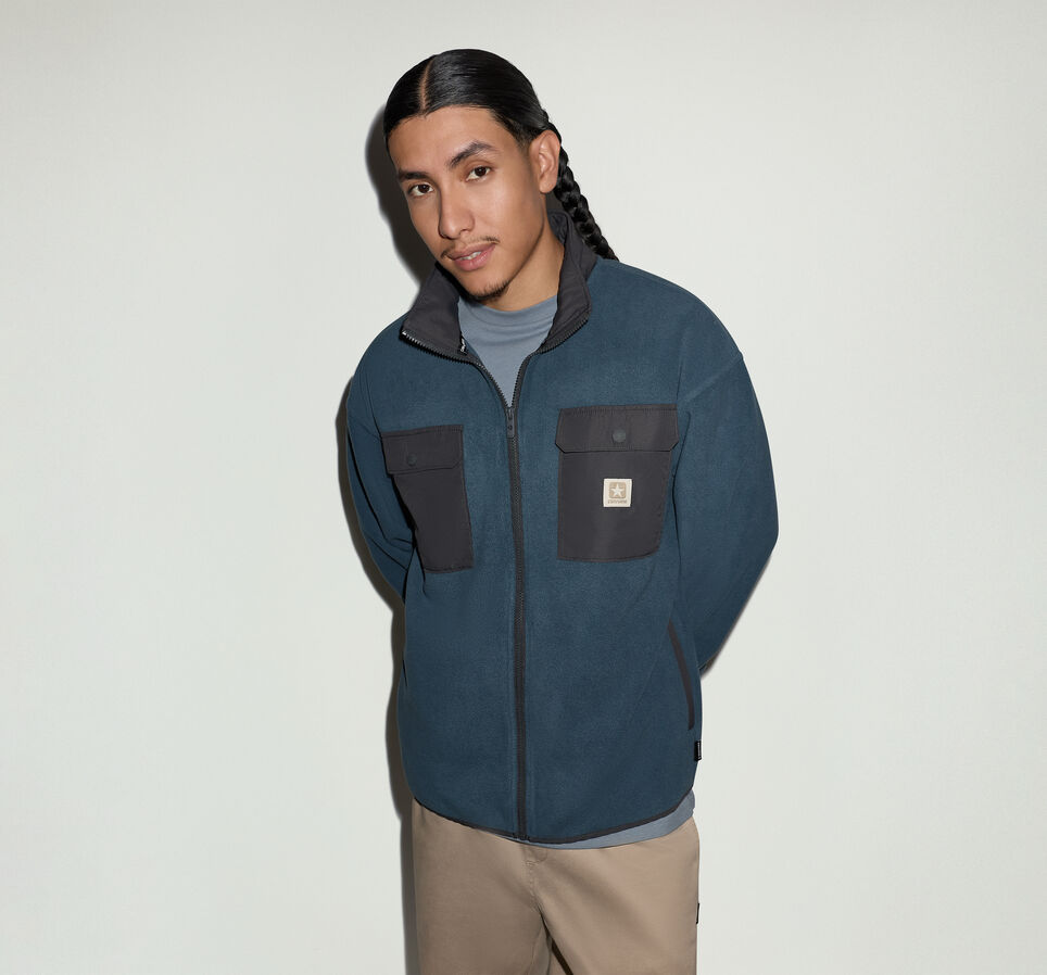 Converse Garage Full-Zip Fleece Jacket Wrought With Iron