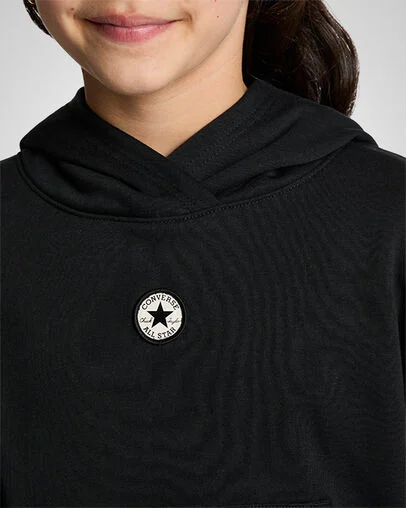 Relaxed Hoodie Black, Detail View