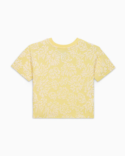 Floral Jacquard Dolman Sleeve T-Shirt Like Butter, Back View