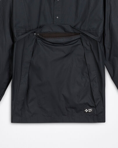 Packable Hooded Anorak Black