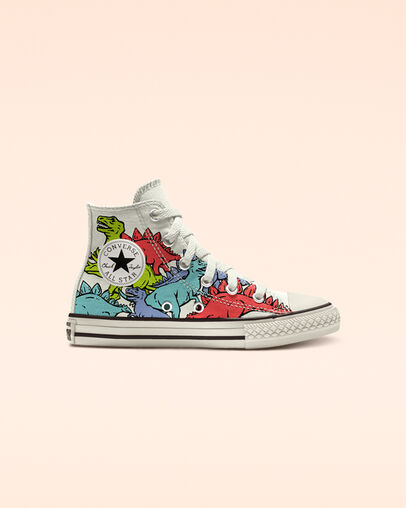 Custom Chuck Taylor All Star Dinoverse High Top white