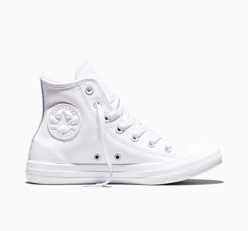 Chuck Taylor All Star Leather White Monochrome