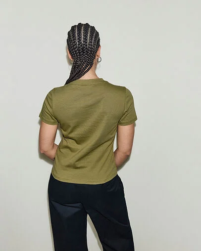 Echo Palms T-Shirt In The Weeds, Detail View