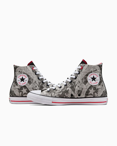 Chuck Taylor All Star Lunar New Year Dragon Graphic Black/Red/White, Detail Angle View